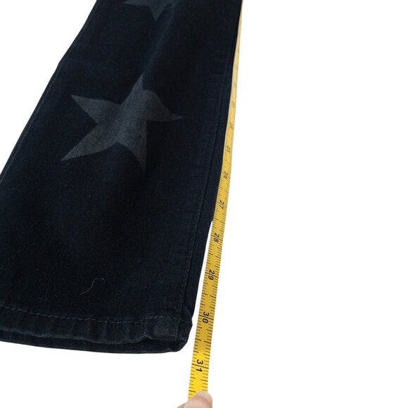 Kut From The Kloth Mia Skinny Black Denim Stars SZ 8 31" L Indie Goth Punk - Picture 10 of 14